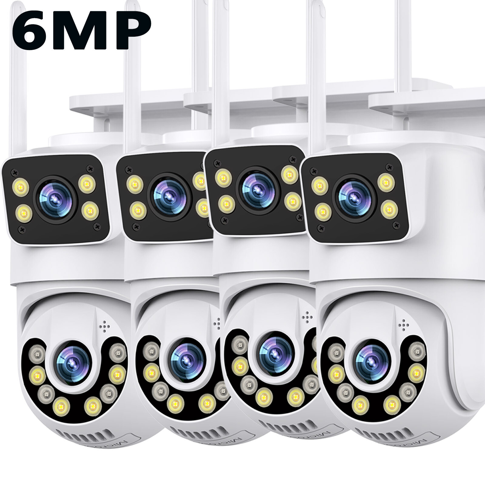 4K Wireless Security Camera System Outdoor Home Dual Lens Wifi Night Vision Cam