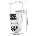 4K Wireless Security Camera System Outdoor Home Dual Lens Wifi Night Vision Cam