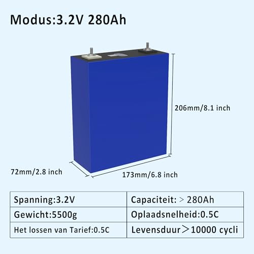 4PCS Hithium 3 2V 280Ah Lifepo4 Cells  10000 Deep Cycle Lithium Iron Phosphate Replacement Battery Grade A Lifepo4 Cells Rechargeable Perfect for Boat  RV  Golf Off Grid