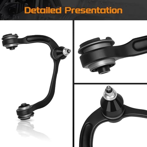 4WD Front Upper Control Arms kit Compatible with Ford F 150 2009 2014  No Raptor Models   w/Ball Joints  Tie Rods  Sway Bars   Front End Suspension Kit   10pc