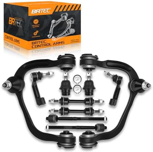 4WD Front Upper Control Arms kit Compatible with Ford F 150 2009 2014  No Raptor Models   w/Ball Joints  Tie Rods  Sway Bars   Front End Suspension Kit   10pc