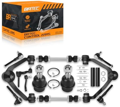 4WD Front Upper Control Arms kit Compatible with Ford F 150 2009 2014  No Raptor Models   w/Ball Joints  Tie Rods  Sway Bars   Front End Suspension Kit   10pc
