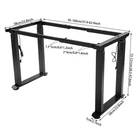 4 Leg Standing Desk Frame  Desk Frame  Dual Motor Adjustable Desk Rack Frame