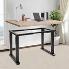 4 Leg Standing Desk Frame  Desk Frame  Dual Motor Adjustable Desk Rack Frame