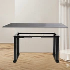 4 Leg Standing Desk Frame  Desk Frame  Dual Motor Adjustable Desk Rack Frame