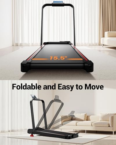 4 in 1 Walking Pad with 15  Incline  Portable Under Desk Treadmill  Foldable Treadmills for Home and Office  2 5 HP Quiet Walking Pad Treadmill with 300 LBS Capacity
