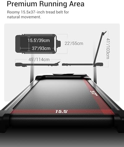 4 in 1 Walking Pad with 15  Incline  Portable Under Desk Treadmill  Foldable Treadmills for Home and Office  2 5 HP Quiet Walking Pad Treadmill with 300 LBS Capacity