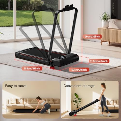 4 in 1 Walking Pad with 15  Incline  Portable Under Desk Treadmill  Foldable Treadmills for Home and Office  2 5 HP Quiet Walking Pad Treadmill with 300 LBS Capacity