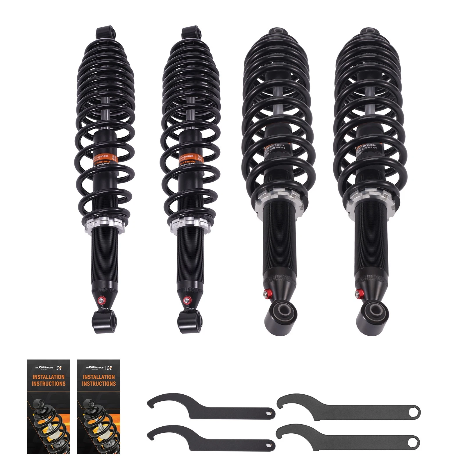 4pcs Front/Rear Shocks Kit for Can Am Outlander 650 800 2010 2012 4x4 EFI XT