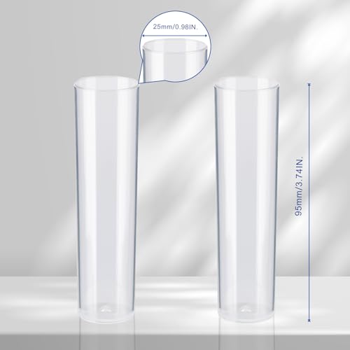 500Pcs Biologix Drosophila Vials with Trays  25 x 95mm Narrow Vials for Drosophila Culture  Disposable Small Vials Plastic for Observation   Polypropylene PP  Lab Vials  Racked Package