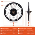 500W/1000W/1500W E Bike Conversion Kits Electric Bicycle Front/Rear Wheel Motor