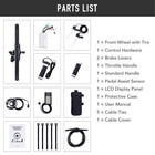 500W/1000W/1500W E Bike Conversion Kits Electric Bicycle Front/Rear Wheel Motor