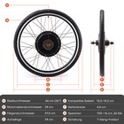 500W/1000W/1500W E Bike Conversion Kits Electric Bicycle Front/Rear Wheel Motor