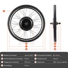 500W/1000W/1500W E Bike Conversion Kits Electric Bicycle Front/Rear Wheel Motor