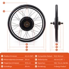 500W/1000W/1500W Electric Bicycle Front/Rear Wheel E Bike Motor Conversion Kit