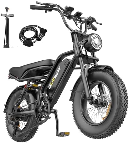500W/750W Fat Tire Electric Dirt Bike for Adults  48V 13 5AH/18AH Removable Battery 16/20 Electric Motorcycle Ebikes with 31MPH Top Speed  40 70 Miles Range  Full Suspension