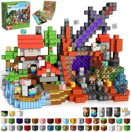 500 PCS 0 8in Magnetic Blocks   Magnet Toys for Kids  Boys and Girls  Magnetic Building Blocks Cubes  Stacking Magnets for Kids  Birthday Gifts for Boys and Girls Age 3  Years Old