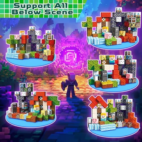 500 PCS 0 8in Magnetic Blocks   Magnet Toys for Kids  Boys and Girls  Magnetic Building Blocks Cubes  Stacking Magnets for Kids  Birthday Gifts for Boys and Girls Age 3  Years Old