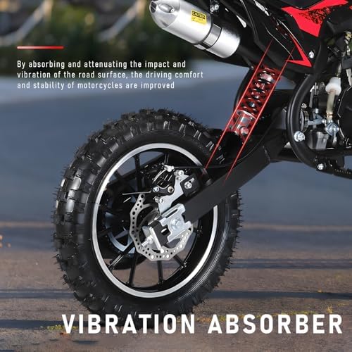 50cc 2 Stroke Pro Level Kids Dirt Bike   330LBS Heavy Duty Gas Motorcycle w/Hydraulic Disc Brakes & Suspension   25MPH Off Road Beast   CPC Motocross Bike with 3X Durable Alloy Frame
