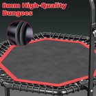 51" Octagonal Rebounder Trampoline for Adults  Fitness Rebounder with T Adjus   