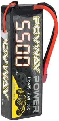 5500mAh 2S Lipo Battery 7 4V Lipo Battery 50C RC lipo Hard Case with T Plug for RC Car RC Trucks RC Vehicles Boats Lorry Truggy Buggy  2S 5500mAh T   1Pack