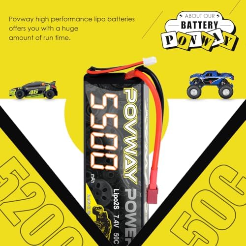 5500mAh 2S Lipo Battery 7 4V Lipo Battery 50C RC lipo Hard Case with T Plug for RC Car RC Trucks RC Vehicles Boats Lorry Truggy Buggy  2S 5500mAh T   1Pack