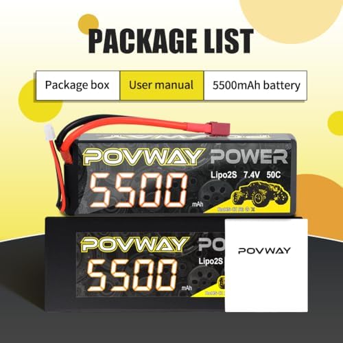 5500mAh 2S Lipo Battery 7 4V Lipo Battery 50C RC lipo Hard Case with T Plug for RC Car RC Trucks RC Vehicles Boats Lorry Truggy Buggy  2S 5500mAh T   1Pack
