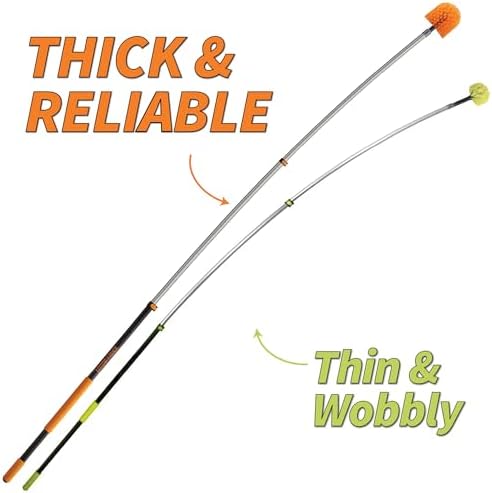 5 24 ft Long Telescoping Extension Pole // Multi Purpose Extendable Pole with Universal Twist on Metal Tip // Lightweight and Sturdy // Best Telescopic Pole for Painting  Dusting and Window Cleaning