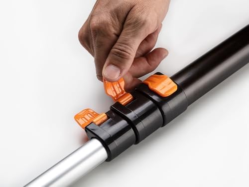 5 24 ft Long Telescoping Extension Pole // Multi Purpose Extendable Pole with Universal Twist on Metal Tip // Lightweight and Sturdy // Best Telescopic Pole for Painting  Dusting and Window Cleaning