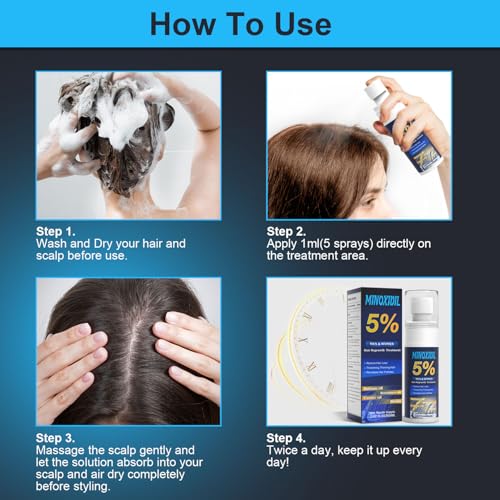 5  Minoxidil for Men and Women  Hair Growth Biotin Serum with Batana and Rosemary for Hair beard Regrowth Treatments  Extra Strength Hair Loss Solution to Regrow Thicker  2 02FL OZ