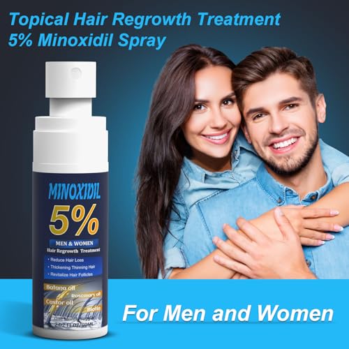 5  Minoxidil for Men and Women  Hair Growth Biotin Serum with Batana and Rosemary for Hair beard Regrowth Treatments  Extra Strength Hair Loss Solution to Regrow Thicker  2 02FL OZ