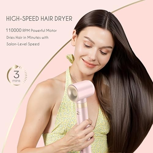 5 in 1 Ionic Hot Air Styler  1400W Powerful Hair Dryer Brush  Auto Wrap Curlers  Paddle Brush for Fast Drying  Volumizing with Travel & Storage Bag Compatible with Dyson Airwrap