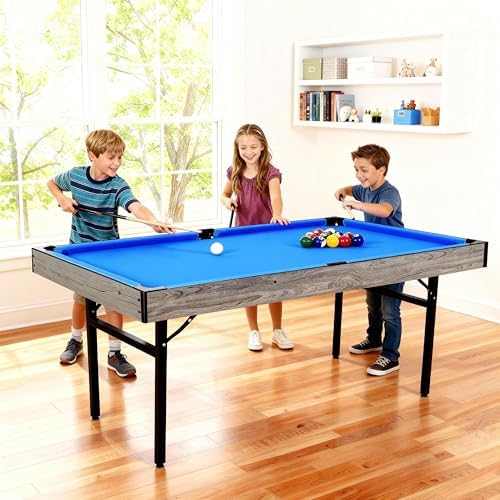 5in1 Multi fuction Games Table Folding Multi Game Combination Table Set with Ping Pong  Pool Billiards  Air Hockey  Bowling  and Shuffleboard for Indoor  Outdoor