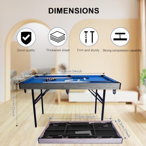 5in1 Multi fuction Games Table Folding Multi Game Combination Table Set with Ping Pong  Pool Billiards  Air Hockey  Bowling  and Shuffleboard for Indoor  Outdoor