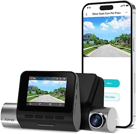70mai 2 7K Dash Cam Front A500S  1944P Dash Camera for Cars with Sony IMX335  Dashcam Built in WiFi GPS  Optional Rear Dashcam  ADAS  2 IPS LCD Screen  24H Parking Mode  WDR  Super Night Vision