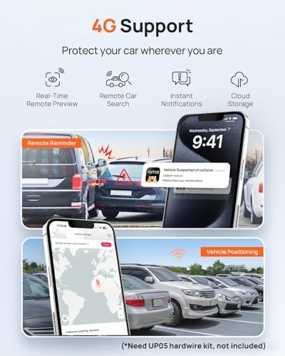 70mai 2 7K Dash Cam Front A500S  1944P Dash Camera for Cars with Sony IMX335  Dashcam Built in WiFi GPS  Optional Rear Dashcam  ADAS  2 IPS LCD Screen  24H Parking Mode  WDR  Super Night Vision