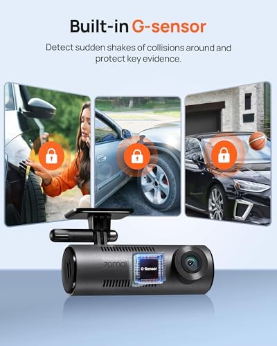 70mai Dash Cam M310  Dash Camera for Cars 1296P QHD  Smart Dash Cam Front Built in WiFi  130  Wide Angle FOV  WDR  Night Vision  iOS/Android Mobile App  Loop Recording  Parking Monitor  Time Lapse