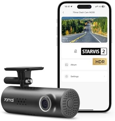 70mai Dash Cam M310  Dash Camera for Cars 1296P QHD  Smart Dash Cam Front Built in WiFi  130  Wide Angle FOV  WDR  Night Vision  iOS/Android Mobile App  Loop Recording  Parking Monitor  Time Lapse