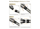 7 Magic Hair Dryer Brush & 6 in 1 Hair Styler 110000 RPM HB 800