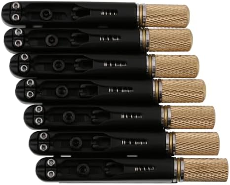 7 String Fanned Frets Headless Guitar Bridge Tailpiece & Brass String Lock  Locking Nut