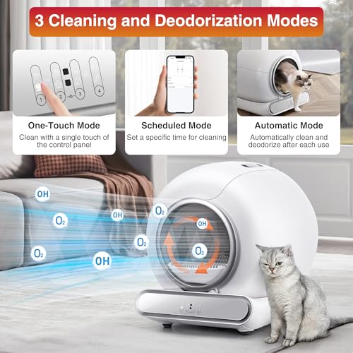 80 Count Cat Litter Box Liners   Large Drawstring Cat Litter Bags  Extra Thick Heavy Duty Waste Replacement Bags for Self Cleaning Cats Litter Boxes  4 Rolls  18 5 x 17 7  20 Liners per Roll 
