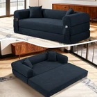 80" Queen Convertible Sofa Bed  No Assembly Modern Boneless Couch Sofa in Box