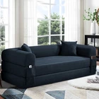80" Queen Convertible Sofa Bed  No Assembly Modern Boneless Couch Sofa in Box