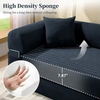 80" Queen Convertible Sofa Bed  No Assembly Modern Boneless Couch Sofa in Box