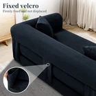 80" Queen Convertible Sofa Bed  No Assembly Modern Boneless Couch Sofa in Box
