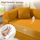 80" Queen Convertible Sofa Bed  No Assembly Modern Boneless Couch Sofa in Box