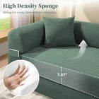 80" Queen Convertible Sofa Bed  No Assembly Modern Boneless Couch Sofa in Box
