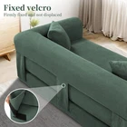 80" Queen Convertible Sofa Bed  No Assembly Modern Boneless Couch Sofa in Box