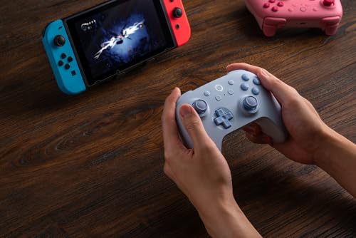 8BitDo Ultimate 2C Bluetooth Controller for Switch/Switch 2  Wireless Controller with 6 Axis Motion Control  Rumble Vibration  Refined D Pad and Bumpers  and Hall Effect Joysticks  Blue 