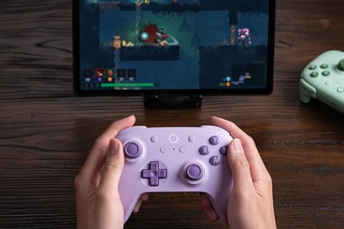 8BitDo Ultimate 2C Wireless Controller for Windows PC and Android  with 1000 Hz Polling Rate  Hall Effect Joysticks and Triggers  and Remappable L4/R4 Bumpers  Purple 